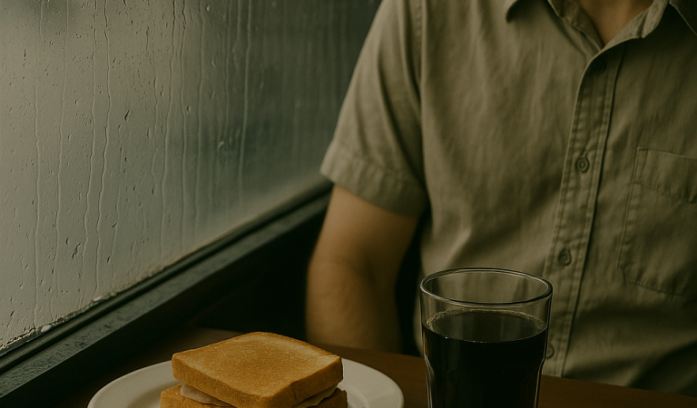(A)penas desayunará